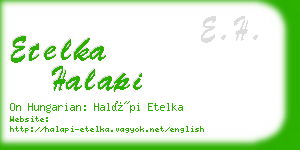 etelka halapi business card